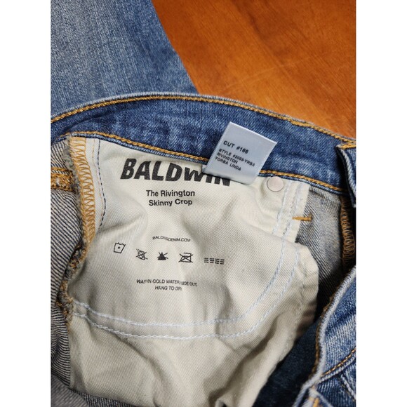 Baldwin The Rivington Skinny Crop Blue Jeans - Picture 3 of 7